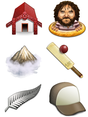 New Zealand Icon Set